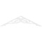 Ekena Millwork Pitch Bordeaux Architectural Grade PVC Gable Pediment, 36"W x 9"H x 1"P (6/12) GPP036X009X100BOR - alternate 2